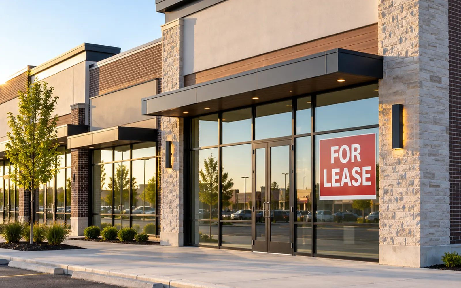 For lease sign on a GTA commercial unit