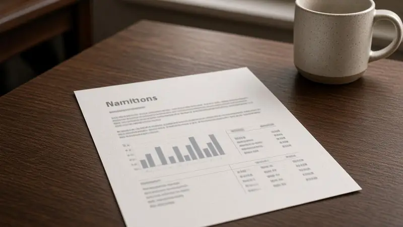 GTA real estate market report on a table